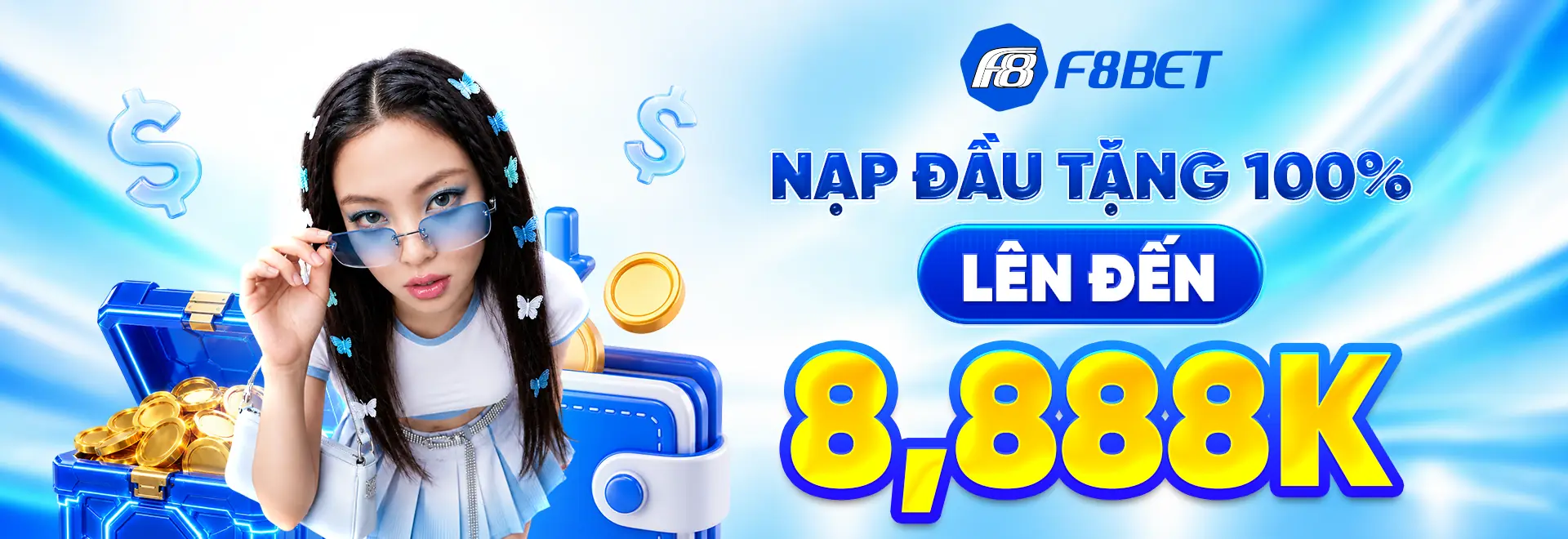 banner trang chủ f8bet nạp đầu tặng lên tới 8888k